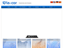 Tablet Screenshot of le-cor.com